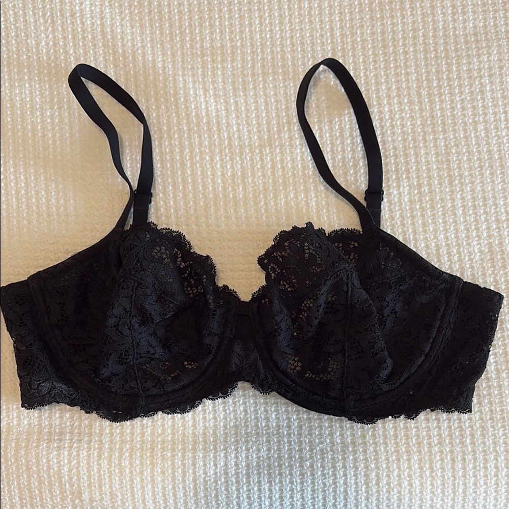 Victoria's Secret Black Lace Demi Bra